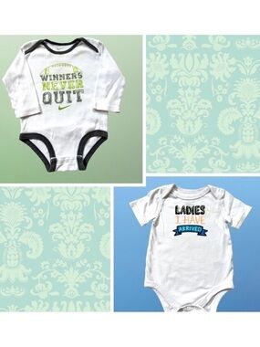 ⭐️ 5 for $25 Set of 2 Baby Onesies Size 6-9 Months